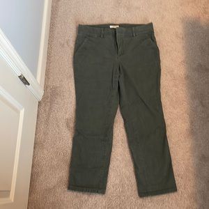 Loft Girlfriend Chinos. Olive/Army green. Size 12
